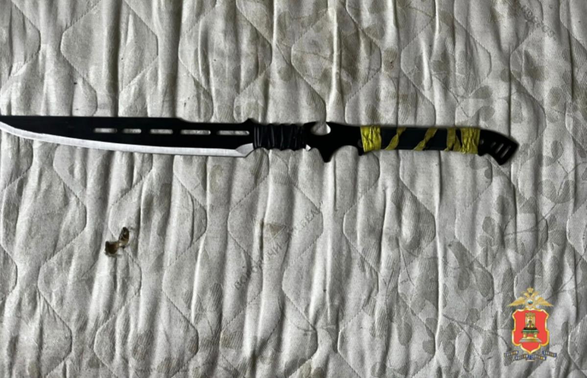 Пьяный житель Красного Холма угрожал жене мачете Фото: УМВД Тверской области