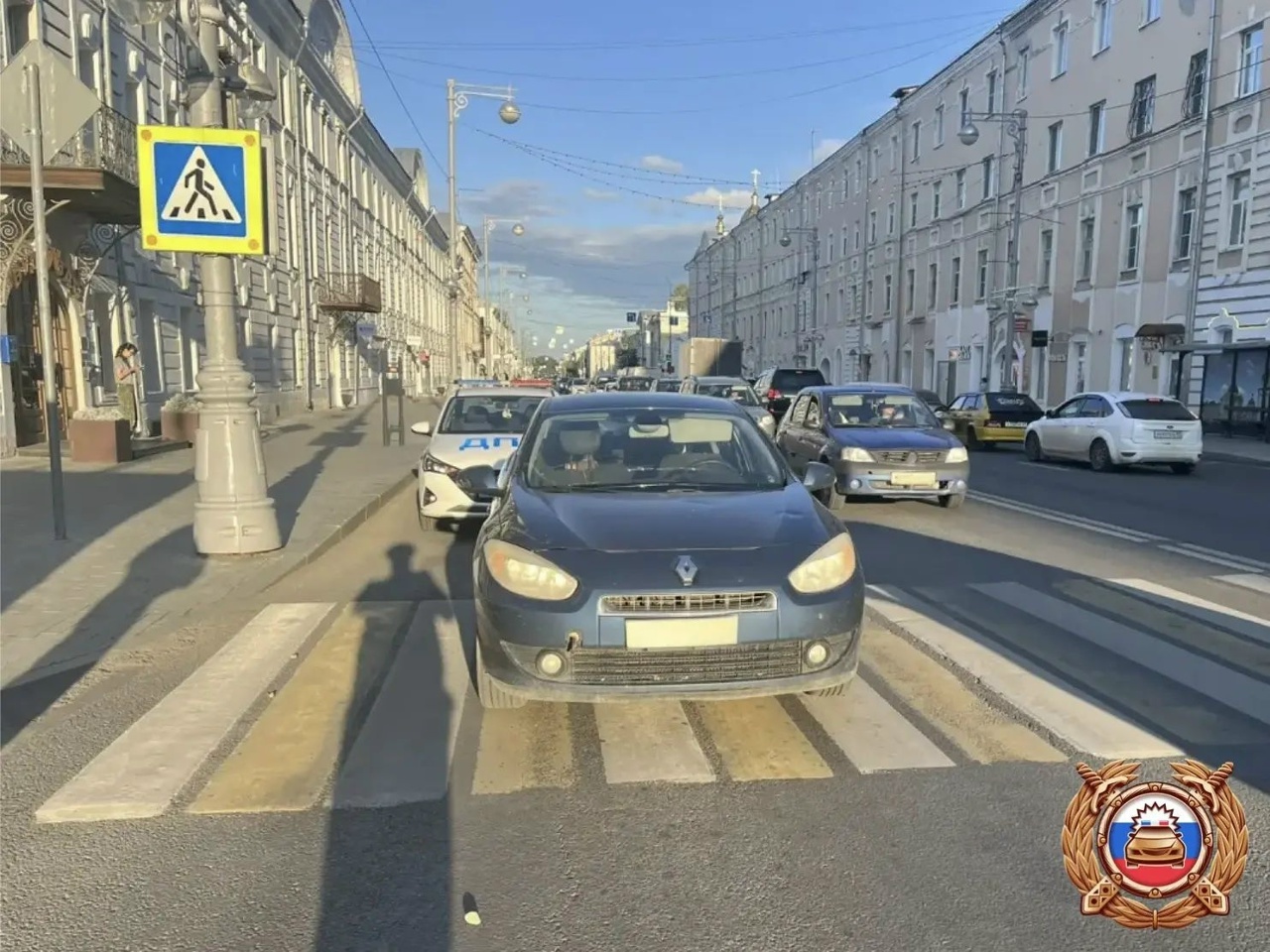 В центре Твери на пешеходном переходе женщина-водитель сбила ребенка Фото: Госавтоинспеция Твери