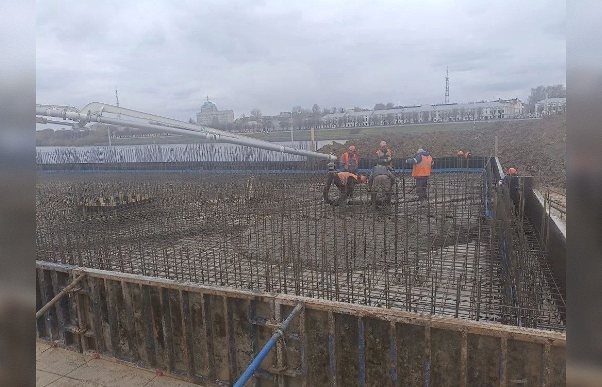 В Твери заливают бетоном фундамент нового Речного вокзала - новости Афанасий