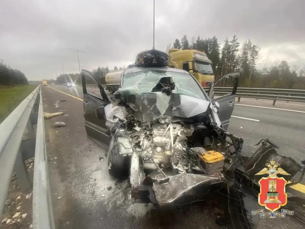 Семь человек пострадали в ДТП на М11 в Бологовском округе Фото: УМВД Тверской области