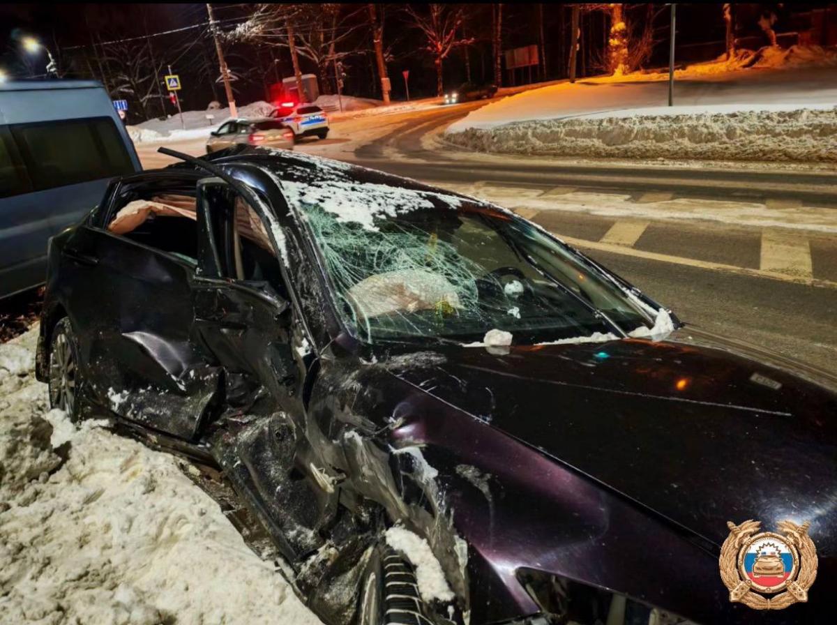 Пять человек пострадали в ДТП с микроавтобусом на Московском шоссе в Твери Фото: ГАИ