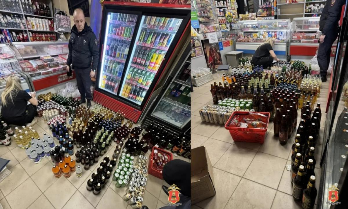 350 литров нелегального алкоголя нашли в магазине в Твери Фото: УМВД Тверской области