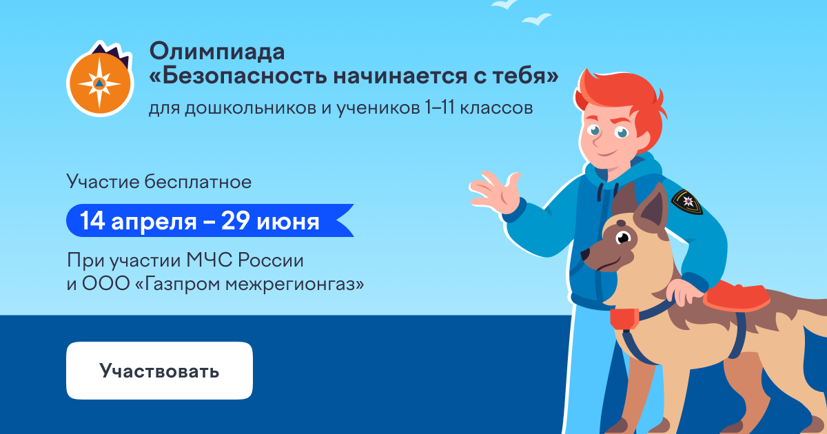 Школьники Тверской области могут принять участие в онлайн-олимпиаде по безопасности 