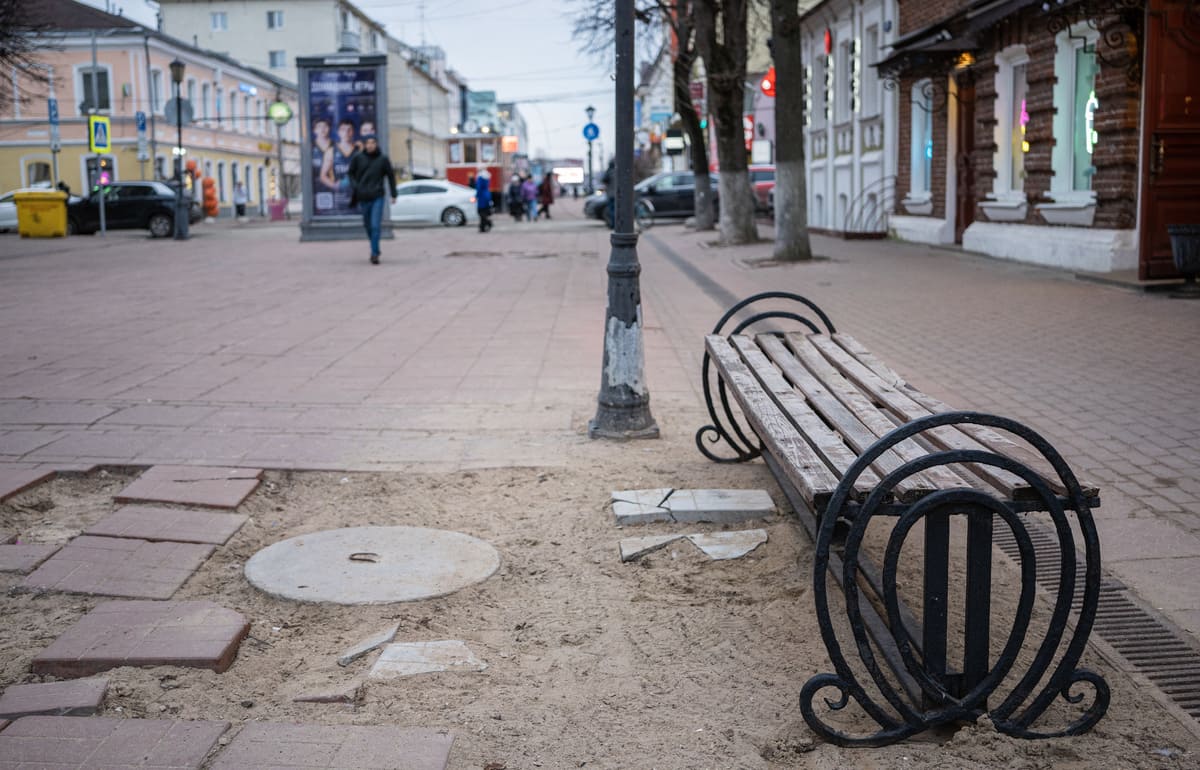 Тверская область на ремонт Трехсвятской улицы в Твери выделила более 106 млн рублей Фото: Макс Калинов, архив редакции