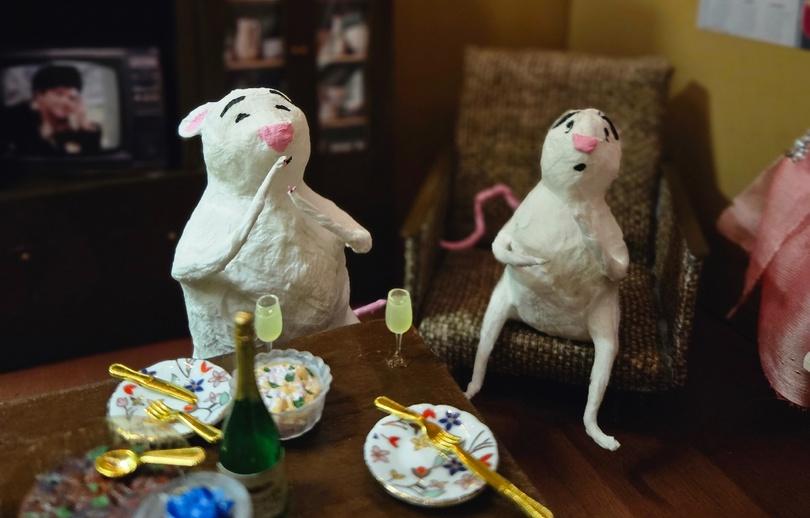 В Твери к Новому году появился новый мышиный арт-объект - новости Афанасий