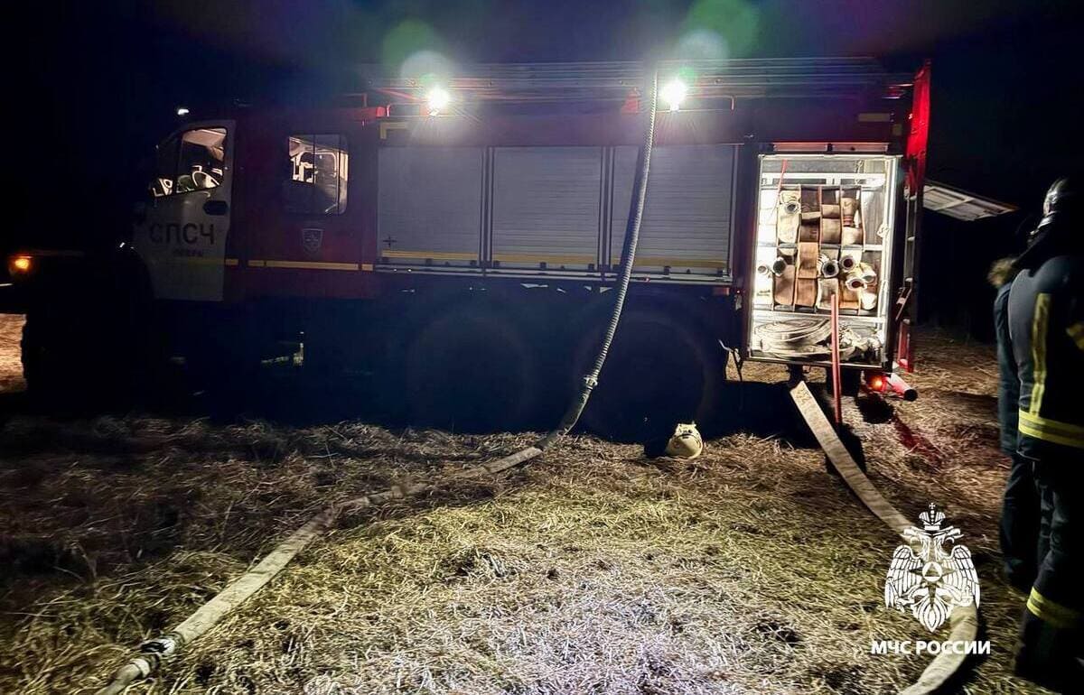 В Тверской области спасли деревню от пожара Фото: НУ МЧС России по Тверской области