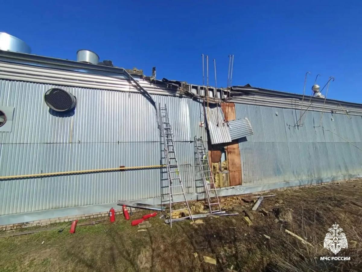 Названа предварительная причина пожара в цехе на Коминтерна в Твери Фото: МЧС