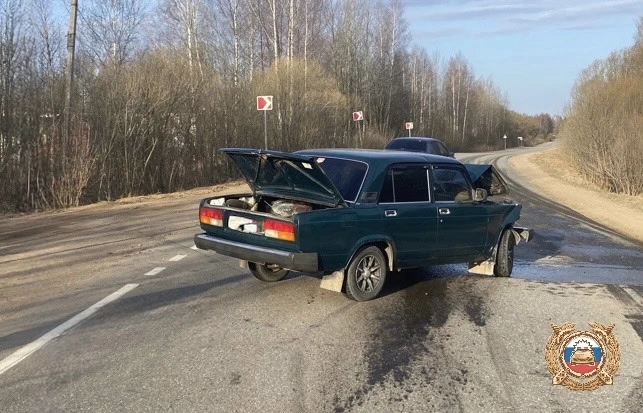 На пути в Максатиху Тверской области ВАЗ догнал JAC Фото: ГАИ