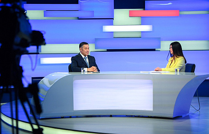 «Герои Верхневолжья», газификация области, ввод важных для людей объектов: Губернатор Игорь Руденя ответил на актуальные вопросы в программе «Прямой эфир» на телеканале «Россия 24» Тверь - новости Афанасий