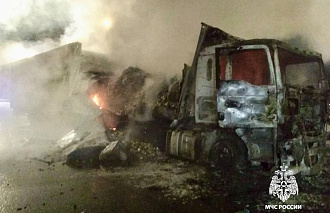 Водитель сгоревшей фуры на М-11 в Тверской области попал в больницу с ожогами - новости Афанасий