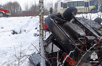 Под Тверью в ДТП перевернулся автомобиль   - новости Афанасий