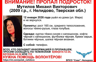 В Нелидово пропал подросток - новости Афанасий