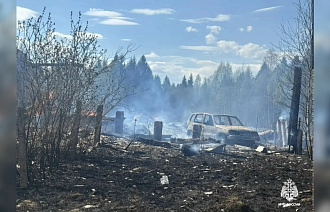 В Западнодвинском районе сгорели дом, сарай, машина, и пострадал человек - новости Афанасий