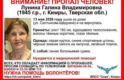 В Кимрах пропала 81-летняя женщина - новости Афанасий