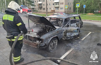 В Твери на Петербургском шоссе сгорел автомобиль - новости Афанасий