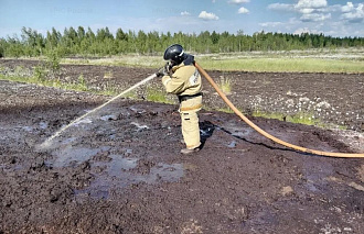 Под Тверью у поселка Орша потушили торфяной пожар - новости Афанасий