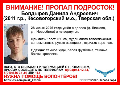 В Кесовогорском районе пропал подросток - новости Афанасий