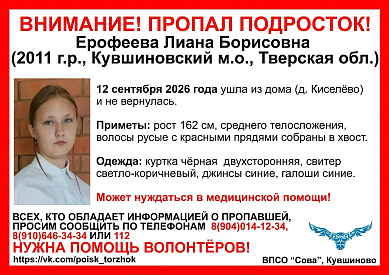 15-летнюю девочку ищут в Тверской области - новости Афанасий