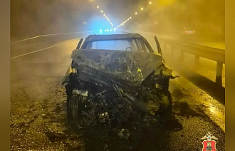 После ДТП под Конаково водитель убежал, оставив гореть свой автомобиль - новости Афанасий